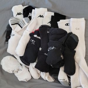 17 pairs of miscellaneous socks